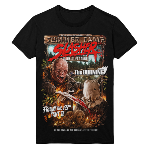 Summer Camp Slasher Double Feature T-Shirt